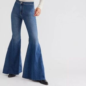 Free People Jericho Blue Just Float On Flare Jeans